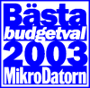 Bästa budgetval 2003